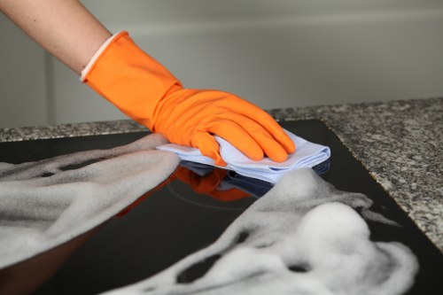 Professional hard floor cleaning in a Paddington residential entrance