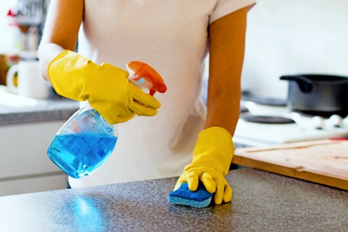 Move-out cleaning service for a Paddington property with kitchen and hallway areas